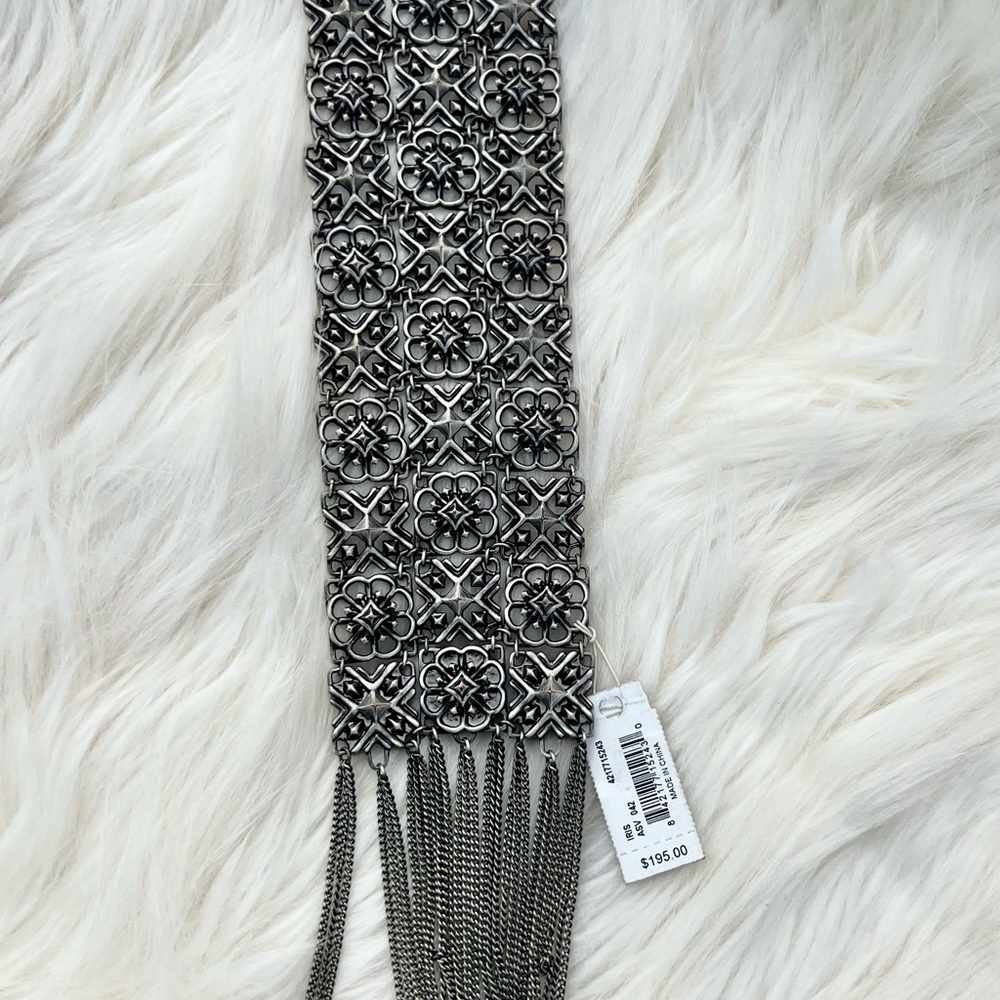 Kendra Scott Iris Silver Floral Chain Belt